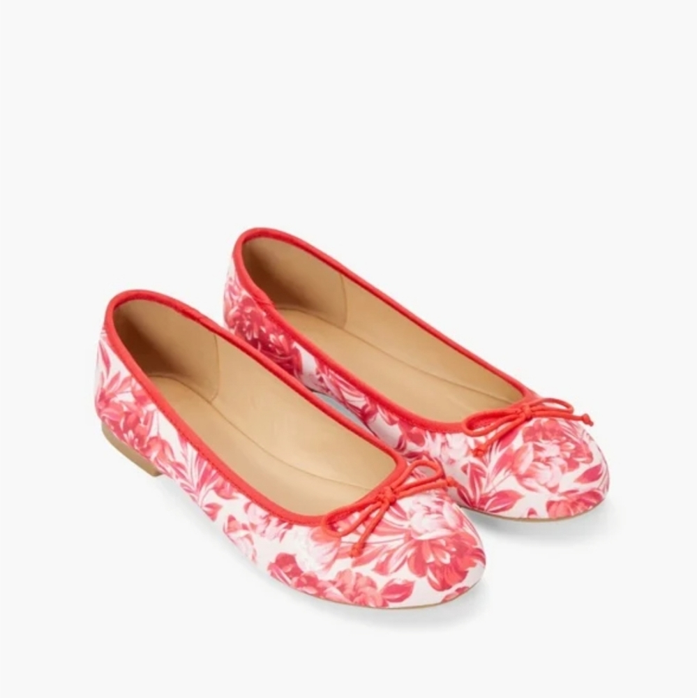Floral ballet flats